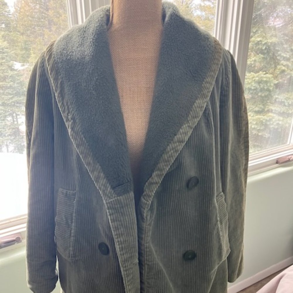 Vintage Hand-Made Green Corduroy Jacket